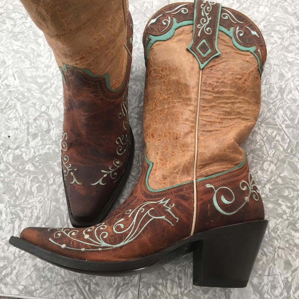 Sterling River Embroidered Cowboy Boots